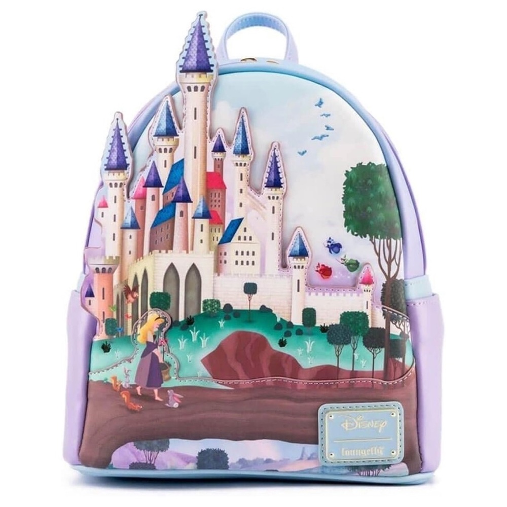 NWT Loungefly Disney Sleeping Beauty Castle Mini Backpack